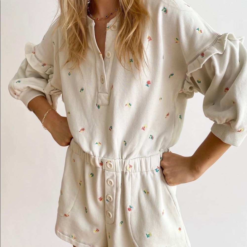Something Navy Esmeralda Romper